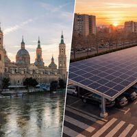 Zaragoza ha tenido una idea para los coches aparcados al sol que se vuelven un horno: montarles un panel solar encima