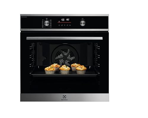 Electrolux EOD6P77X Horno Multifunción a vapor con Limpieza Pirolítica, 11 funciones, 45 programas automáticos, Cocción Uniforme multinivel, Sonda Térmica, Calentamiento Rápido, Display LED, Inox, A+