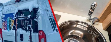 El frío puede congelar las tuberías de mi furgoneta camper y reventarlas. La solución es pasar una tarde vaciando todo el agua