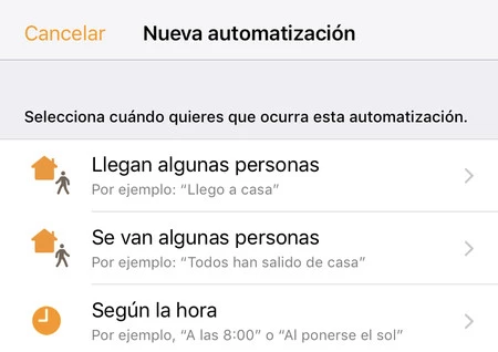 HomeKit programación luces automáticas