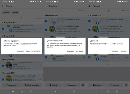 Facebookのアクティビティ管理