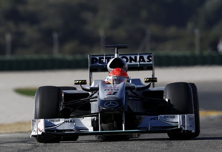 Según Michael Schumacher el rendimiento del MGP W01 es bueno.