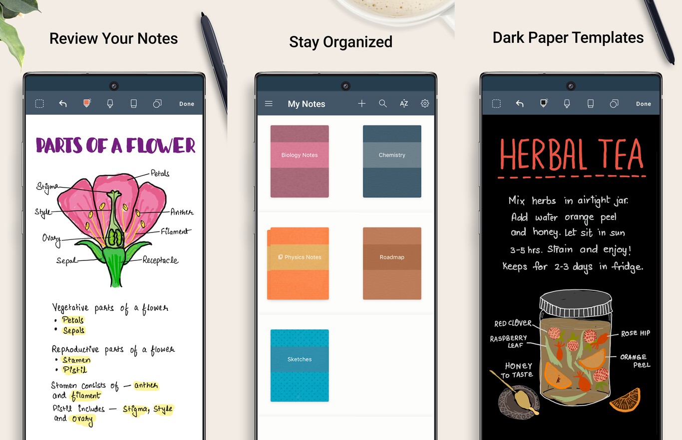 Seis alternativas a GoodNotes en Android para crear notas a mano o con