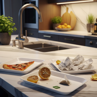 Nunca se me hubiera ocurrido utilizar las bandejas de la carne y fruta para darles una segunda vida deco