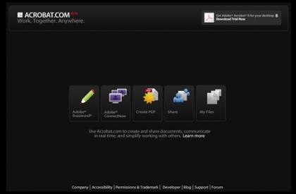 Acrobat.com, la suite ofimática online de Adobe