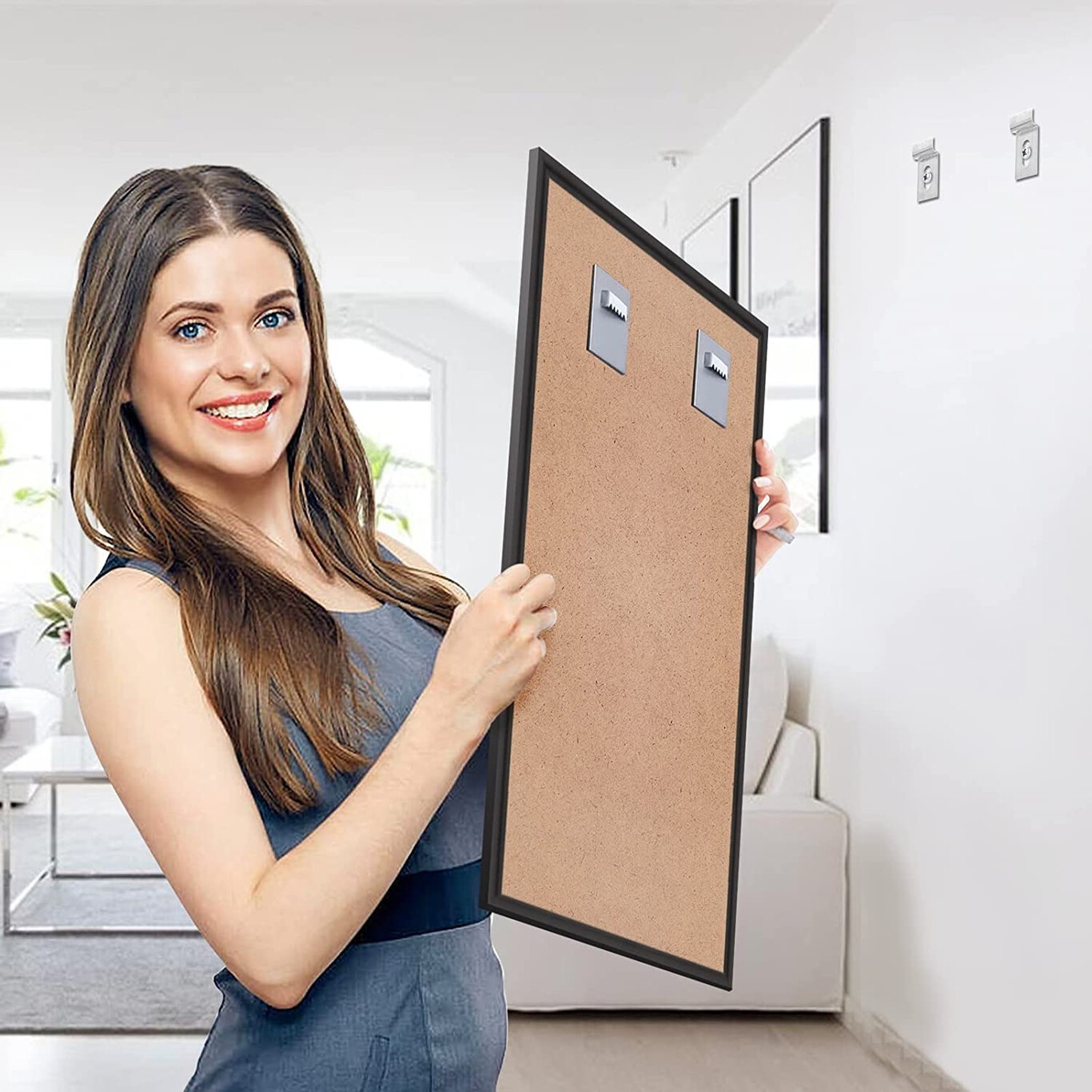 Cuelga Cuadros Sin Agujeros Ganchos Adhesivos Para Cuadros Colgar