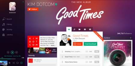 Baboom, el nuevo servicio de streaming de música de Dotcom