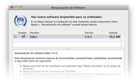 Safari 5.0.3 con mejoras de estabilidad y seguridad