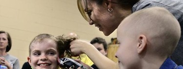 "Sé audaz, sé valiente, rápate" y más de 80 alumnos lo hacen para luchar contra el cáncer infantil 