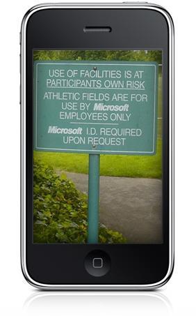Los empleados de Microsoft esconden sus iPhones