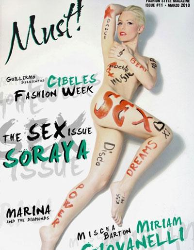 Soraya al desnudo en la revista Must!