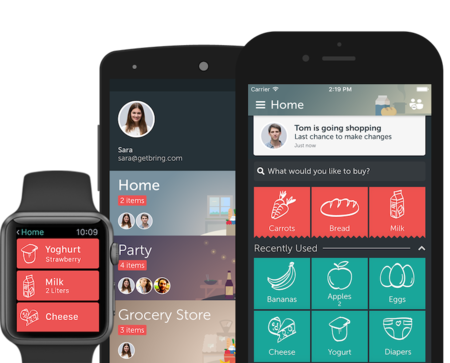 Bring! o la lista de la compra perfecta para Apple Watch y iPhone