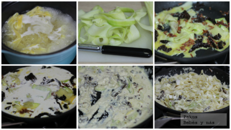 Fetucchini Calabacin Y Tomates Secos