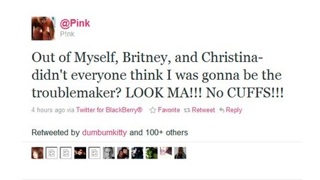 Pink se apunta a dar caña de lo lindo a Christina Aguilera