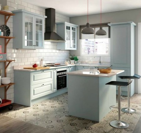 La cocina de tus sueños: 5 propuestas que te ilusionarán Pintar azulejos suelo