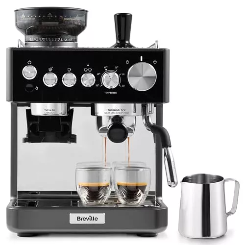 Breville Cafetera espresso Barista Sense | Cafetera superautomática con molinillo de café y espumador de leche
