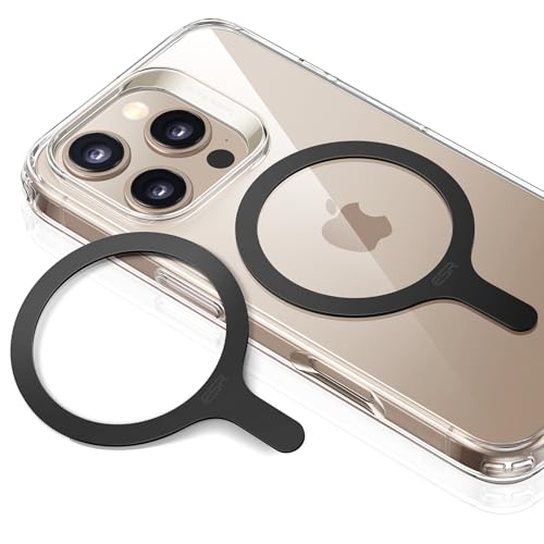 ESR Anillo Universal HaloLock, Kit de Conversión Compatible con MagSafe, Anillo Metálico Magnético Compatible con iPhone Serie 16/15/14/13/12, Galaxy S24/S23 y Otros, 2 Unidades, Blanco
