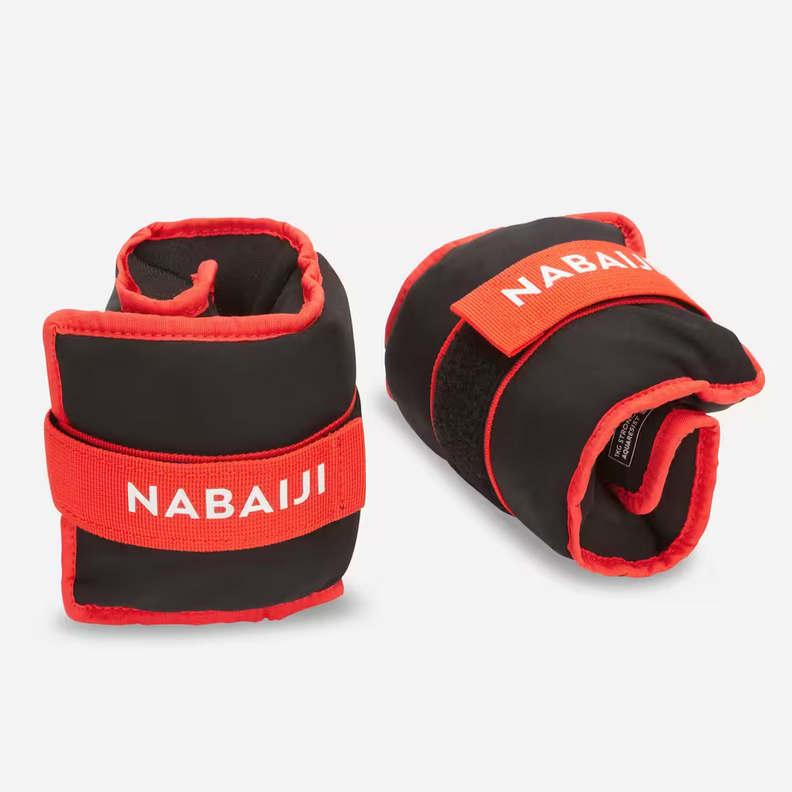 Brazaletes Aquafitness Negro Azul Lastrados 2*0,5 KG