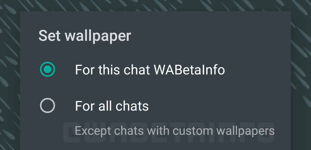 WhatsApp para Android permitirá poner un fondo diferente en cada chat