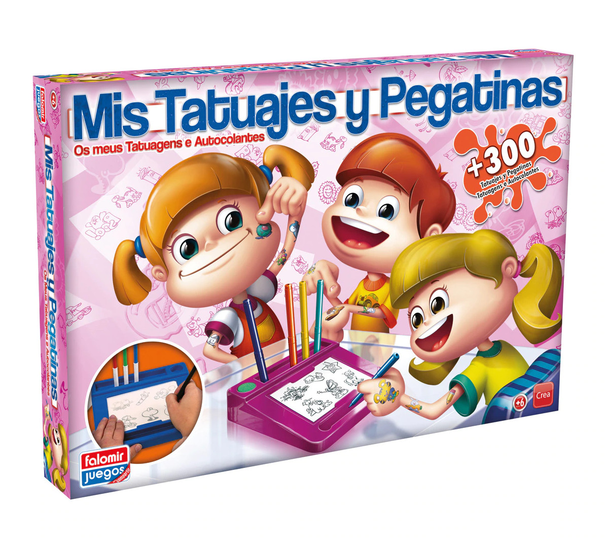 Juego mis tatuajes y pegatinas Falomir