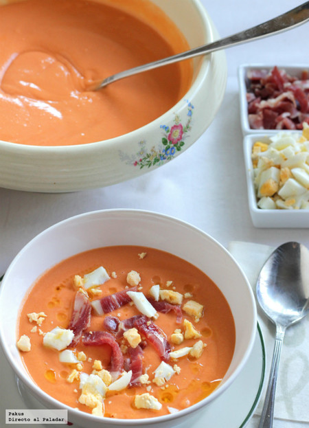 Receta de salmorejo cordobés tradicional