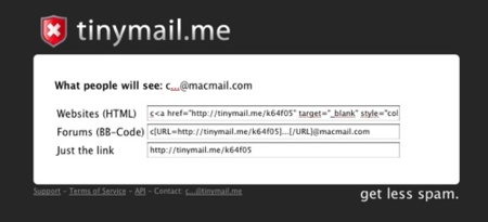 Tinymail, oculta tus direcciones de e-mail a los bots