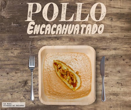 Pollo encacahuatado. Receta mexicana en Infografia