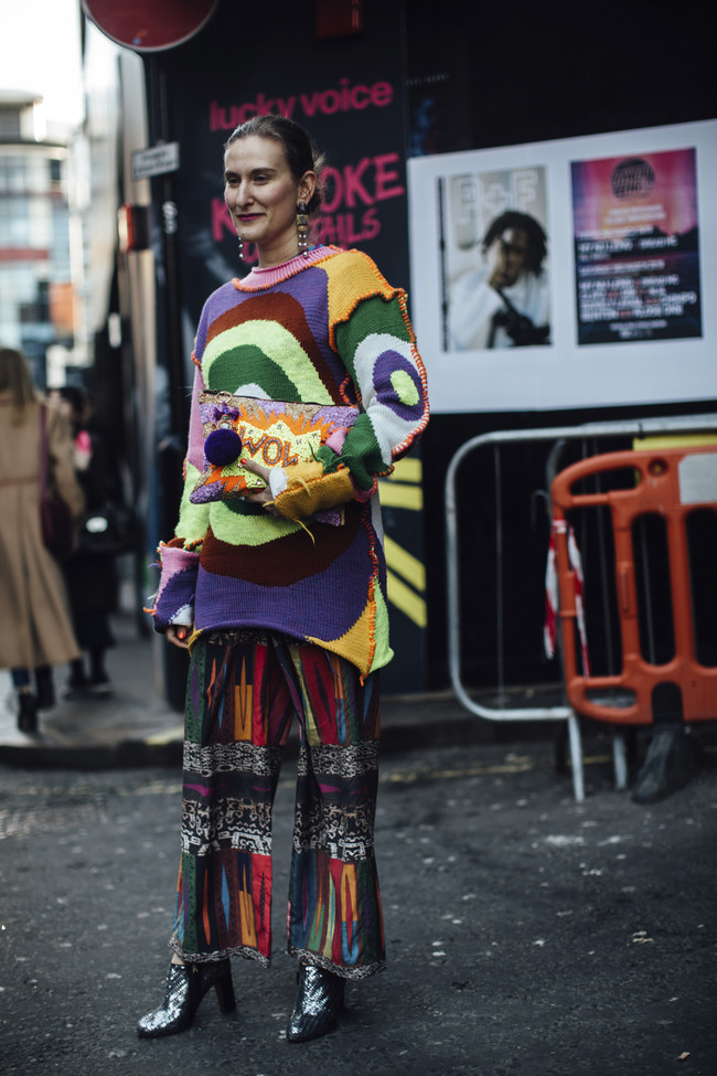 street style londres semana moda color