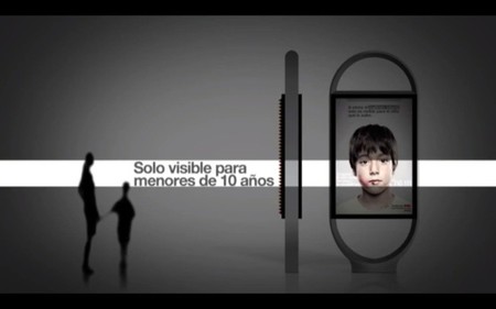 Publicidad visible para niños menores de 10 años de la Fundación Anar