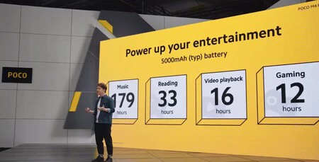 5,000 mAh の POCO M4 Pro 5G が提供する自律性