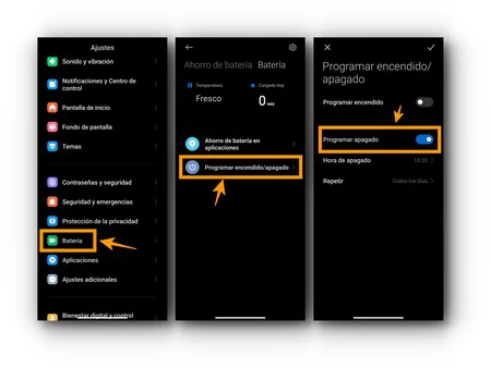 スケジュールをリセット Xiaomi Miui