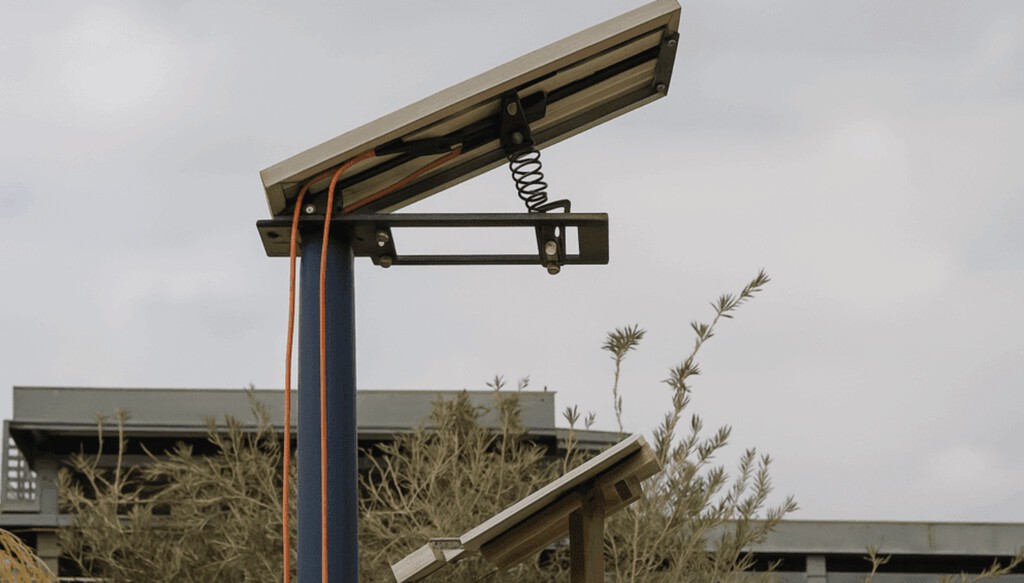 El polvo y la arena son enemigos de los paneles solares. Los han fulminado imitando a los árboles 