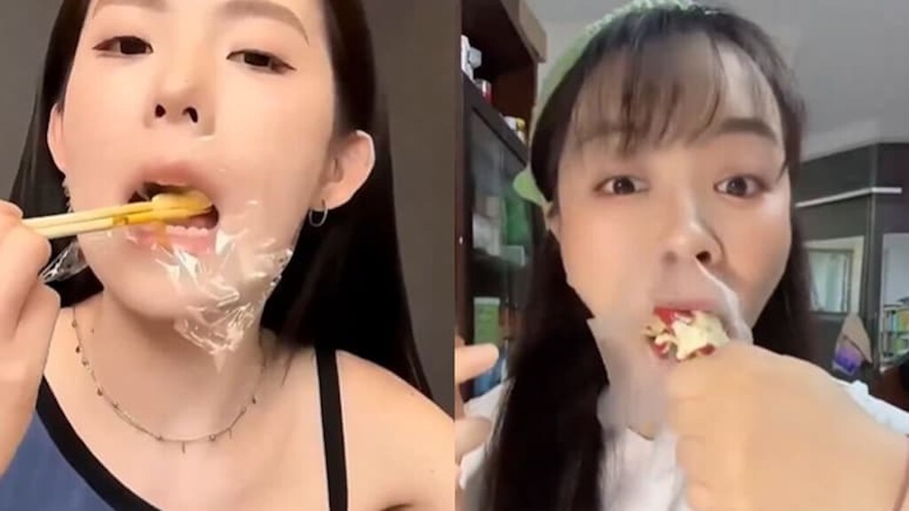 "Plastic eating": la peligrosa tendencia de TikTok de masticar comida con plástico que camufla un trastorno alimentario
