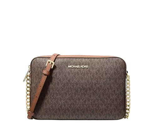 Michael Kors Jet Set - Bolso bandolera para mujer, Marrón (Marrón 2019), Talla única