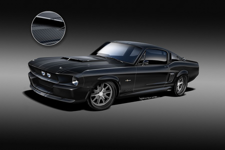 El Mustang GT500CR 1967 es el primer muscle car con carrocería completa de fibra de carbono