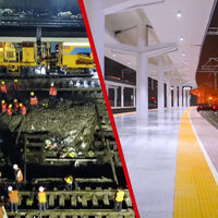 Un día, 1.500 trabajadores chinos se coordinaron para añadir una nueva línea de tren de alta velocidad. Tardaron nueve horas