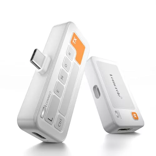 Lemorele Transmisor y Receptor USB C inalámbrico, 50M Plug&Play 5G HDMI transmisión inalámbrica para Streaming de Video y Audio Desde USB-C i-Phone/Tablet/Laptop a Monitor o proyector