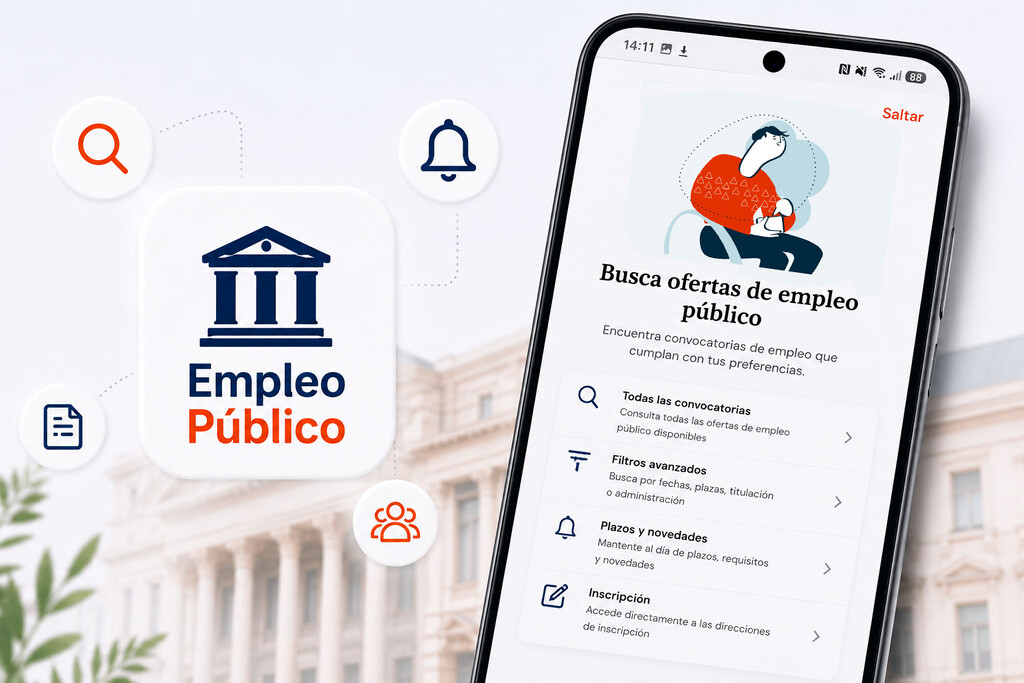 Si te estás preparando para ser funcionario, esta es la app que necesitas: Empleo Público