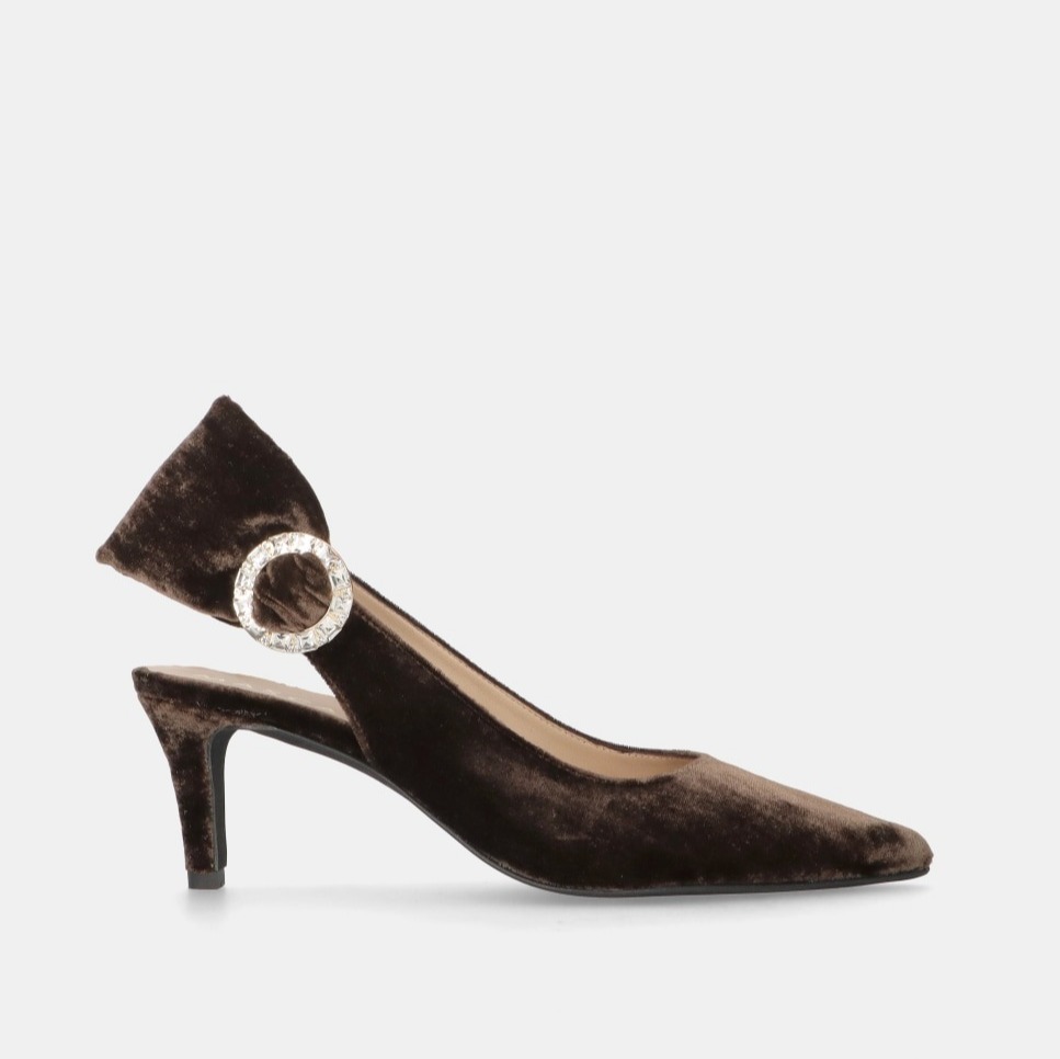 Mascaró
Zapatos de salón Phoebe en terciopelo con hebilla de cristales