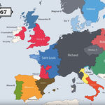 Todos los gobernantes de la historia de Europa, resumidos en este fantástico vídeo-mapa
