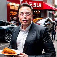Elon Musk y un vendedor de pollo comparten algo: la pasión por Nikola Tesla. Se disputaron el registro de la marca, y todo salió como te lo imaginas