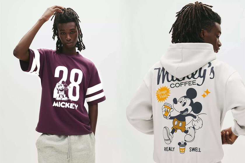El espíritu vintage del deporte se apodera de la nueva colección Pull&Bear y Mickey Mouse para combinar nostalgia y estilo en nuestros looks