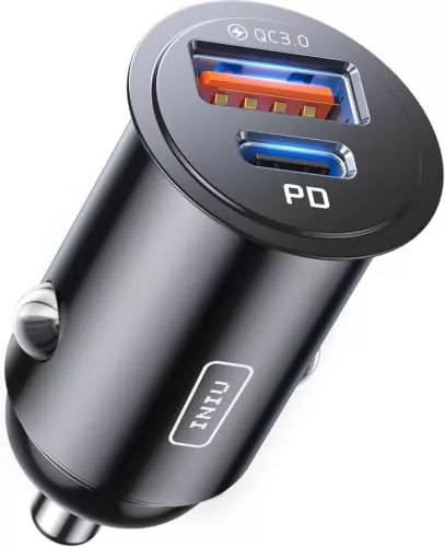 INIU Cargador de Coche 60W, Carga RÁPIDA Cargador de Automóviles