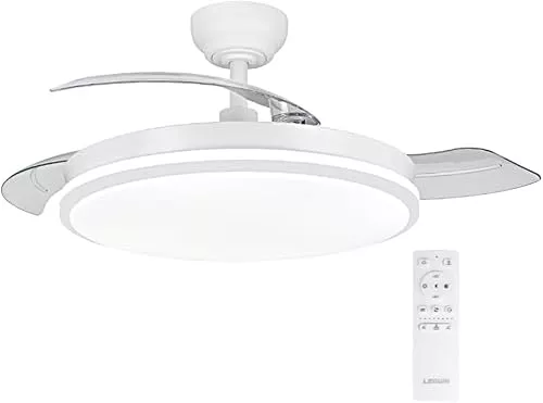 LEDUNI Ventilador con Luz LED 72w 7590LM con mando a distancia