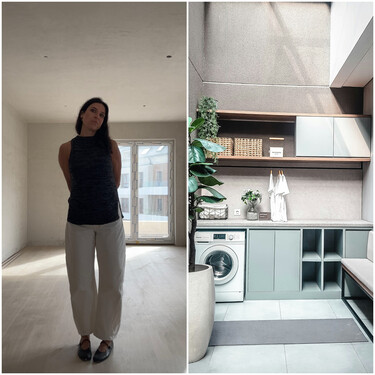Emma Guillén, arquitecta: "Si no sabes donde guardar la ropa sucia de tu casa, puedes hacer un cesto extraíble estrecho como este" 