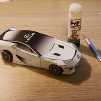 El Lexus LFA puede ser tuyo sí tienes una impresora, tijeras y pegamento