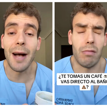 Tomarse un café e ir directo al baño no es nada raro. Este enfermero explica el porqué del 'muñeco de barro'