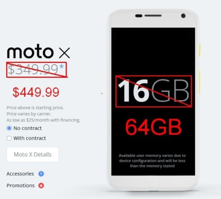 Motorola mete 64GB al Moto X, se inventa un sistema de prueba antes de comprar