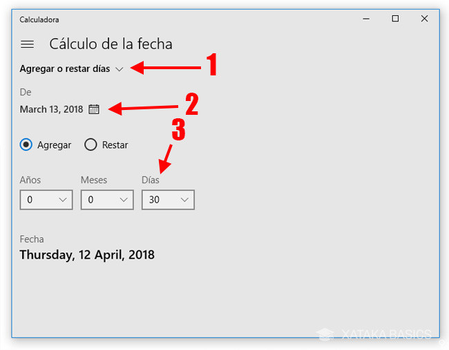 Cómo hacer cálculos con fechas con la calculadora de Windows