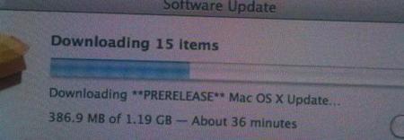 Un usuario recibe una supuesta pre-actualización a Mac OS X 10.6.3